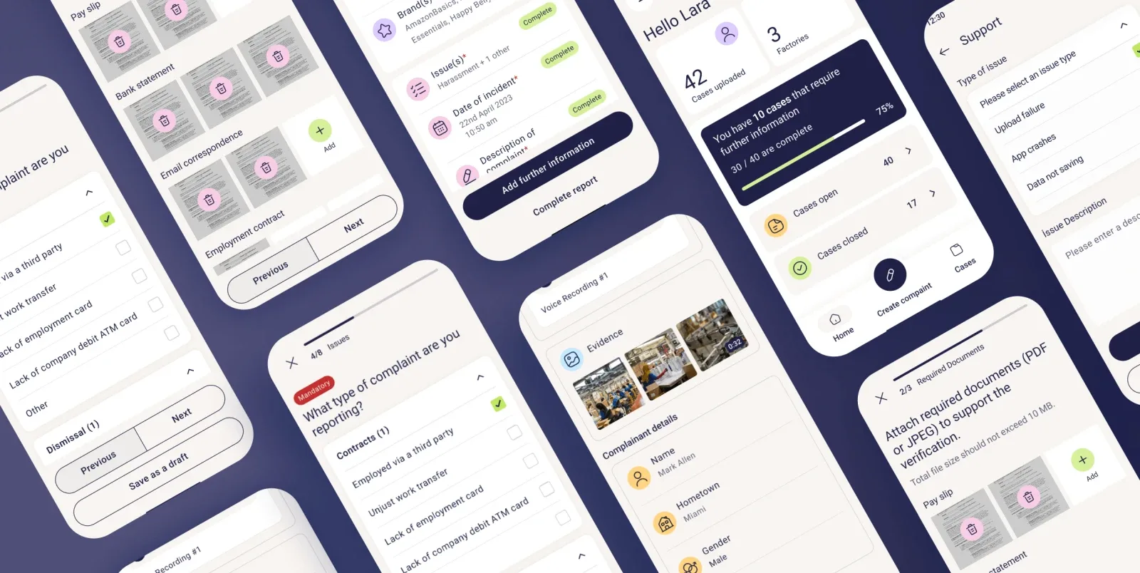 MyVox app screen