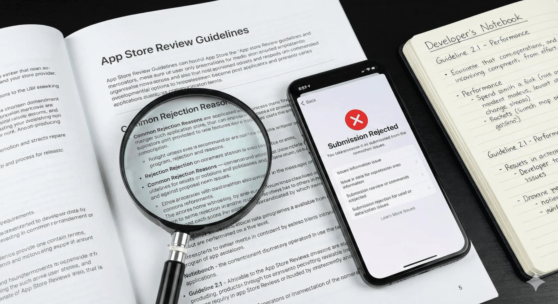 iOS App Store rejection reasons explained by Neon Apps covering Apple review process guidelines and how to avoid common mistakes