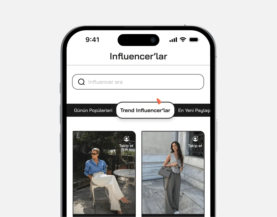 Blushy main app screen on iPhone showing the AI fashion app that turns primary interface and user flow