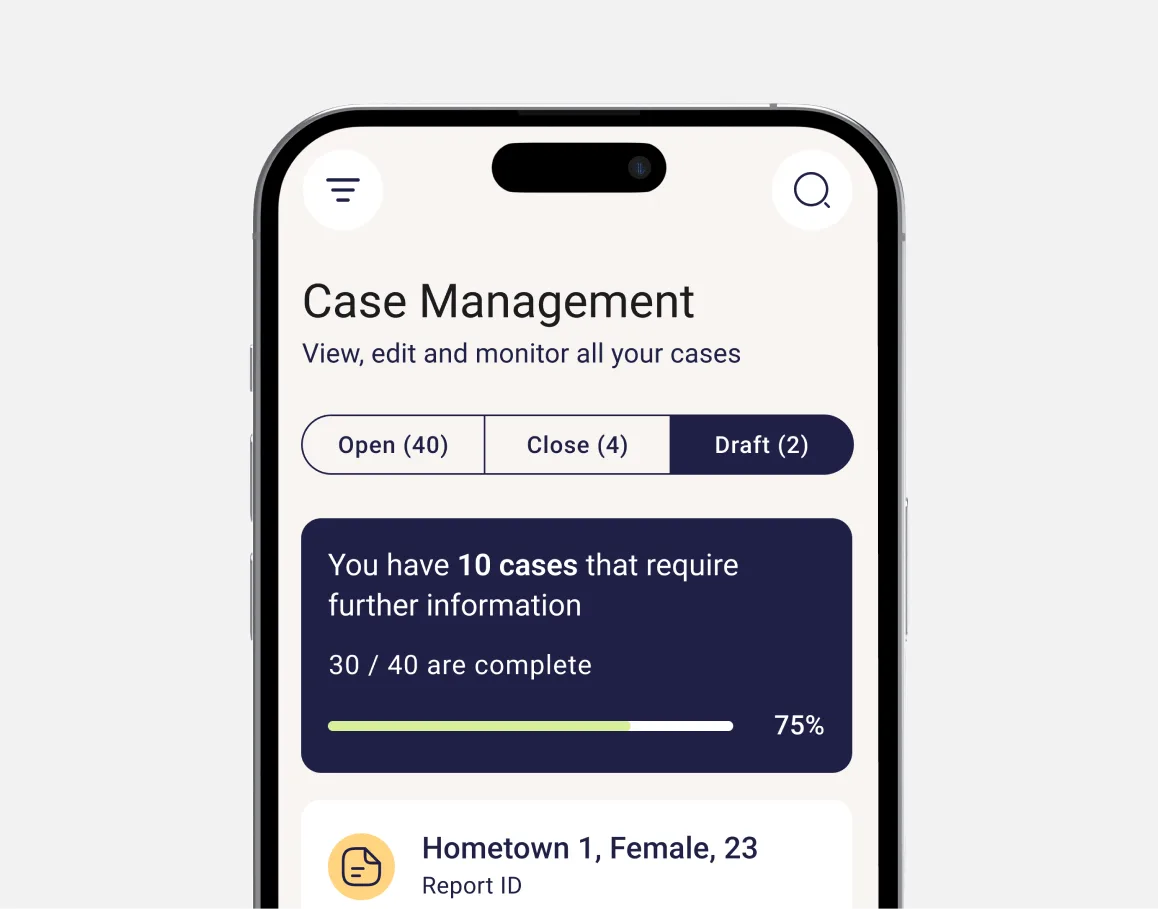 MyVox app screen