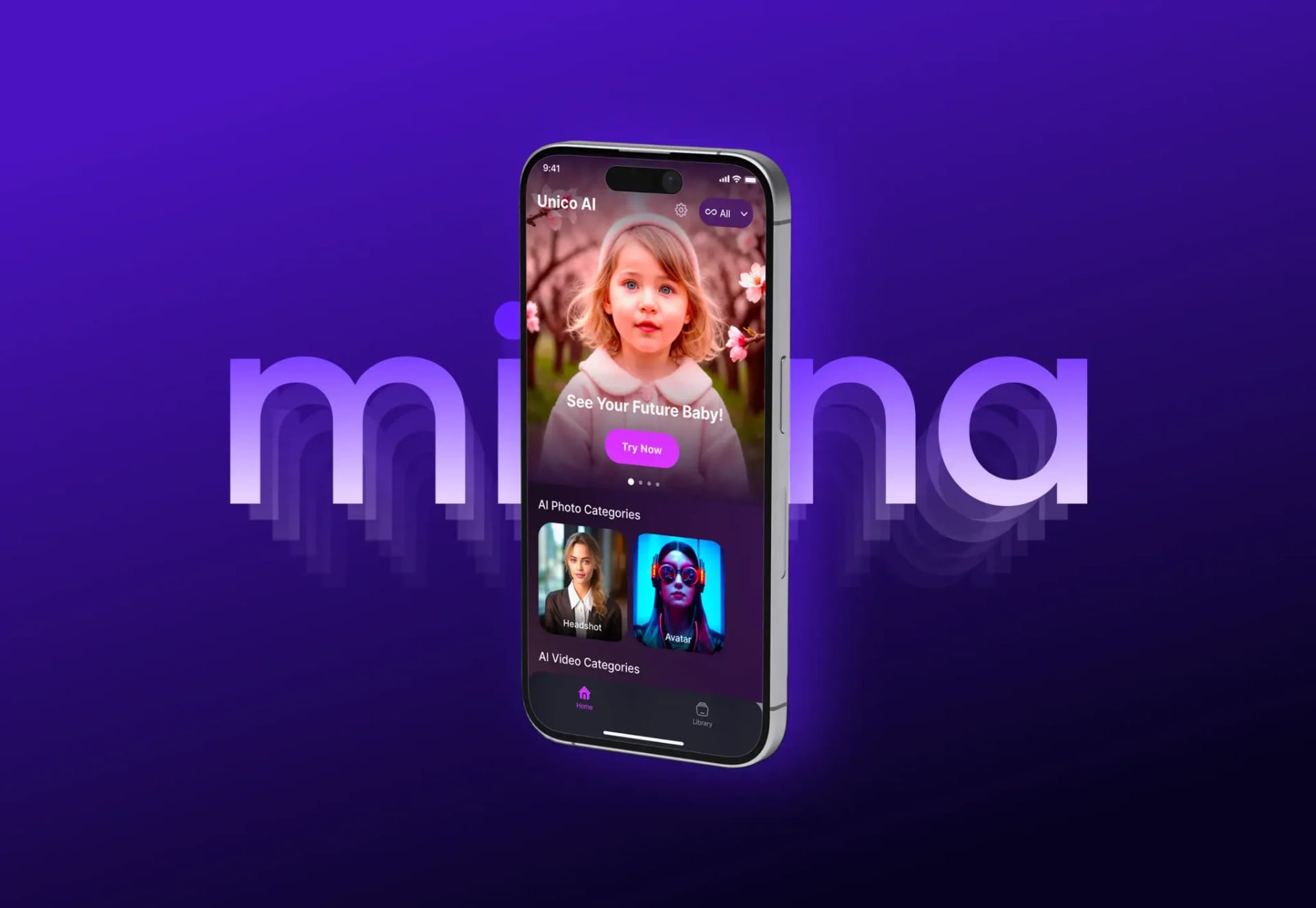 Milena AI face swap and video editing app with ready-made templates – mobile app by Neon Apps