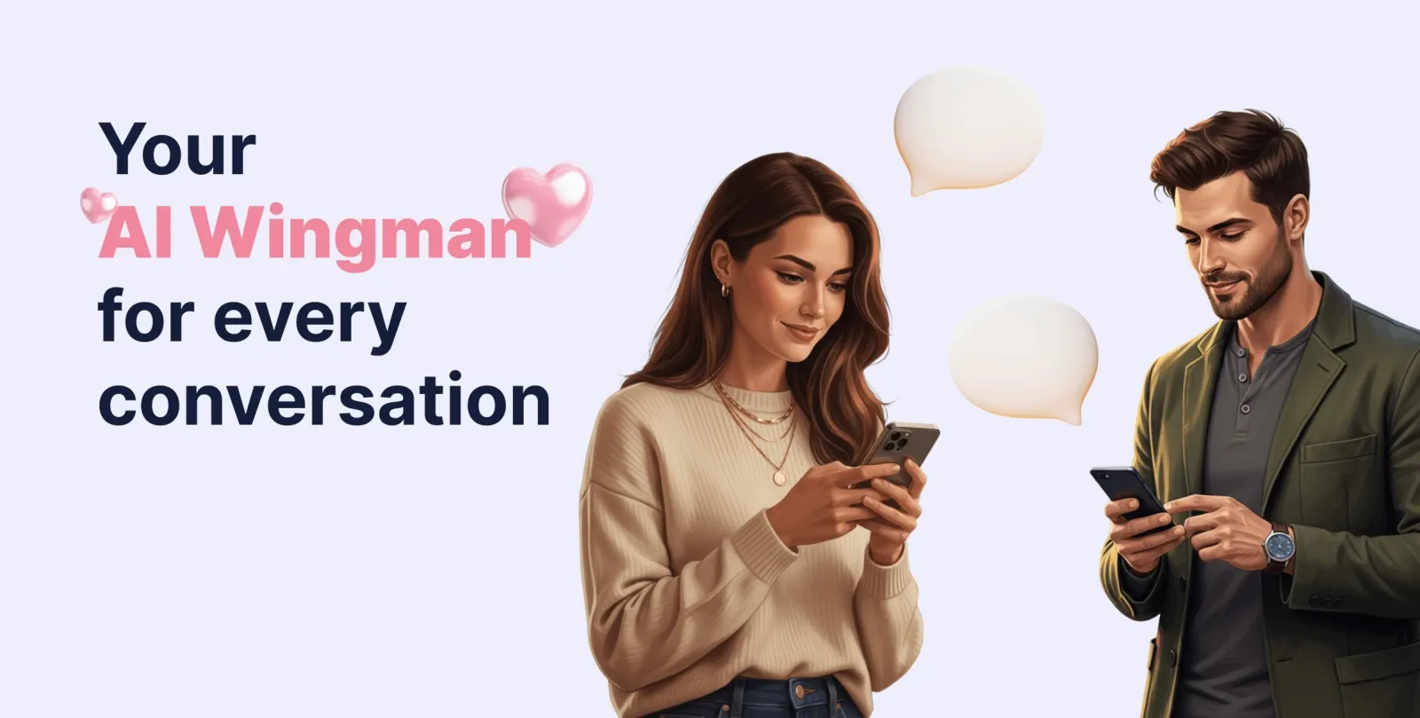 Rizz Plug promotional banner showcasing the dating social app concept with value proposition for users built by Neon Apps