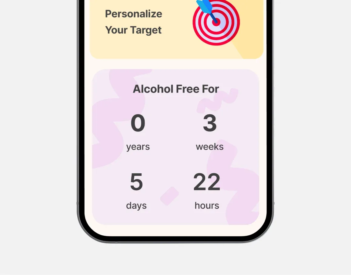 Unwine detail or secondary feature screen displaying key health wellness functionality of the mobile app developed by Neon Apps