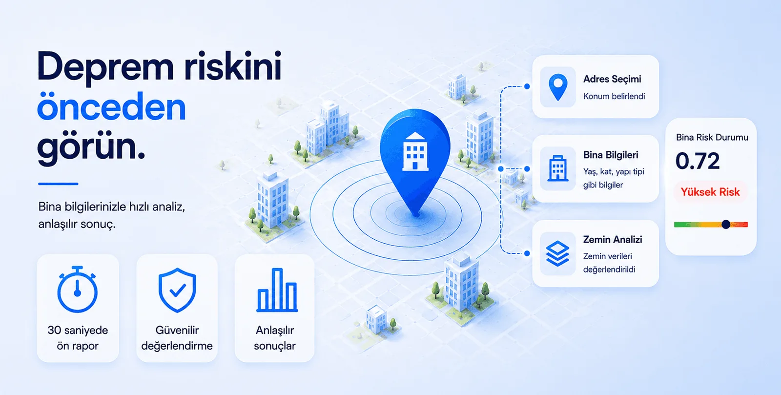 Bina Deprem Raporum app screen