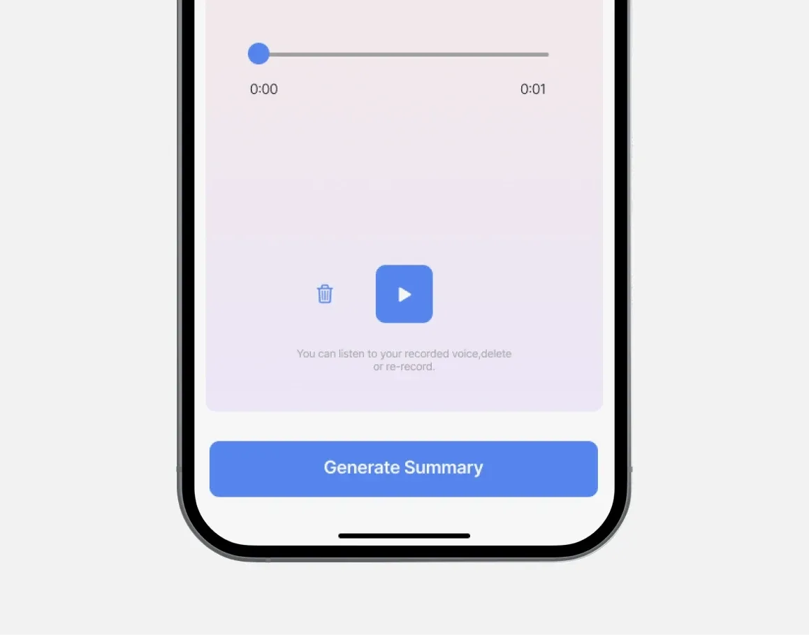 Note Taker detail or secondary feature screen displaying key productivity transcription functionality of the mobile app developed by Neon Apps