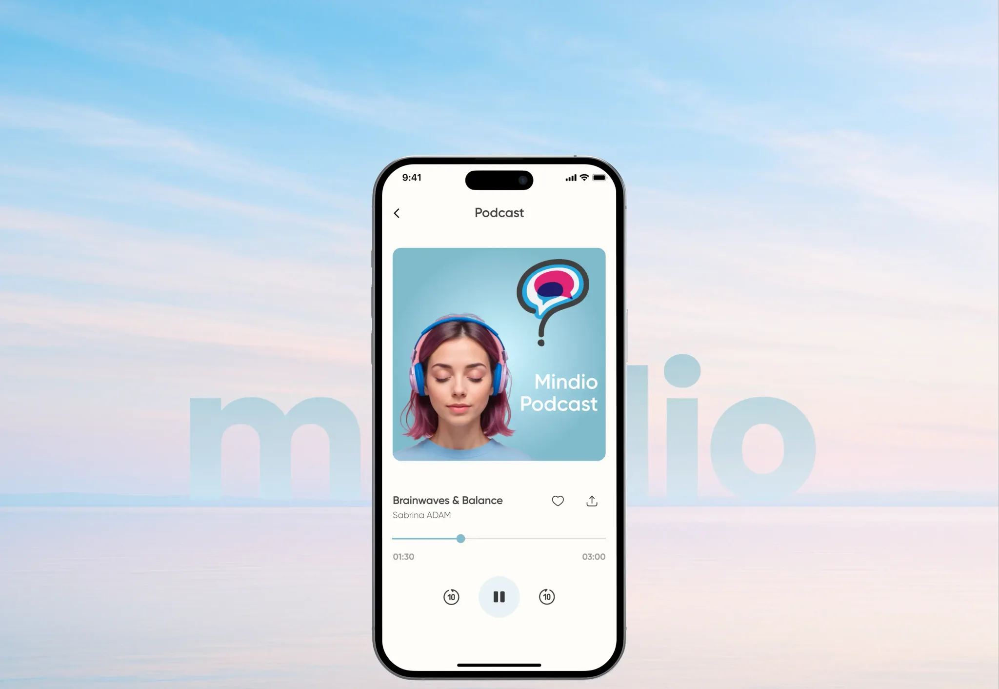 Mindio AI emotional support app with mood tracking and family wellness features – mobile app by Neon Apps