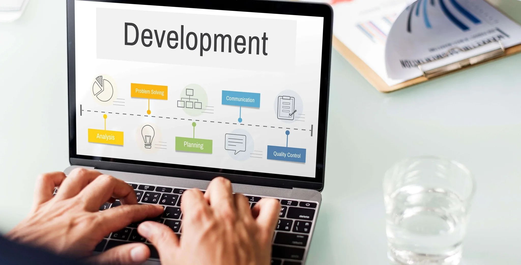 Mobile app development company workflow at Neon Apps covering product strategy UX design engineering and post-launch support