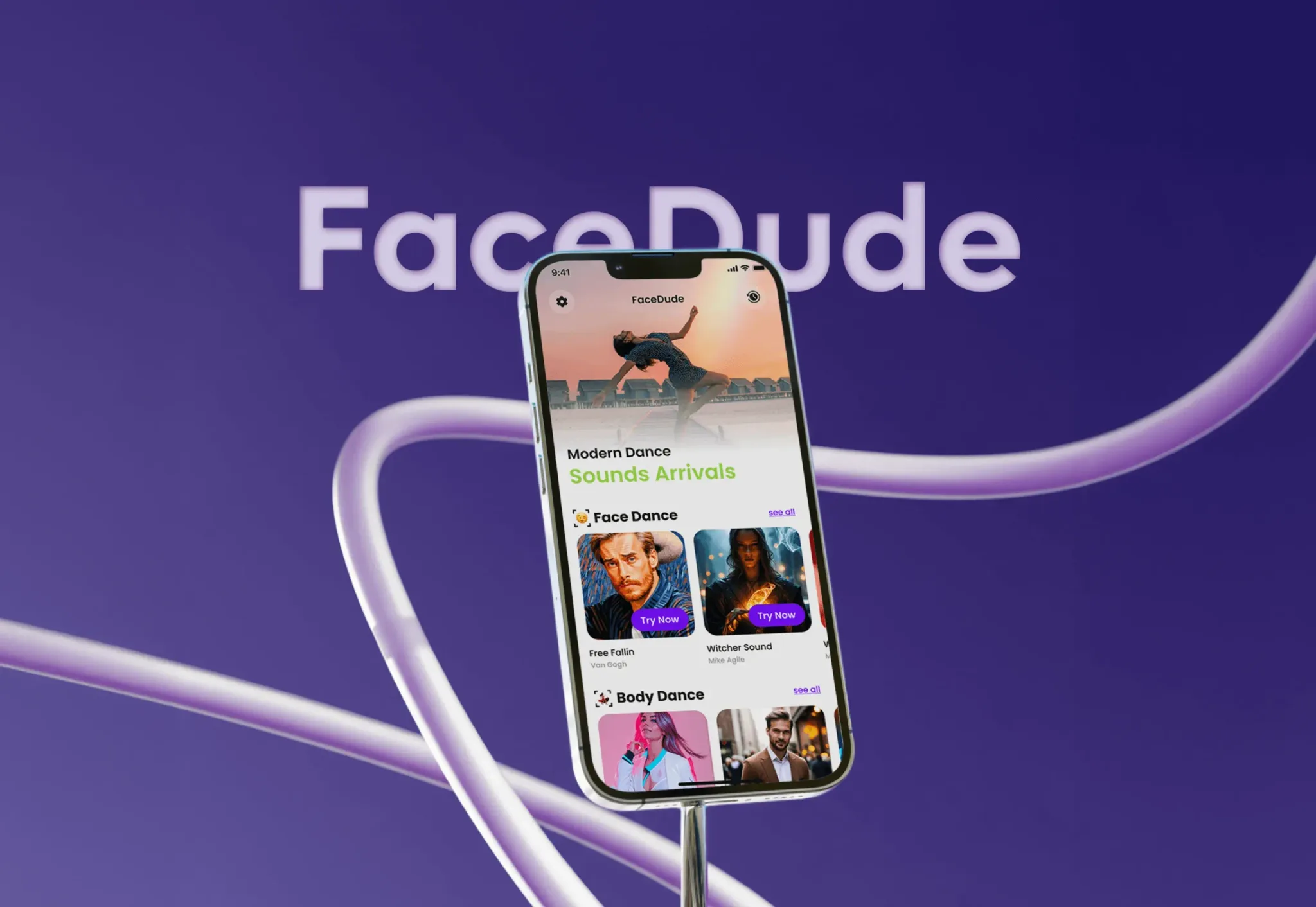 Face Dance AI app that animates photos to dance along to music – mobile app developed by Neon Apps
