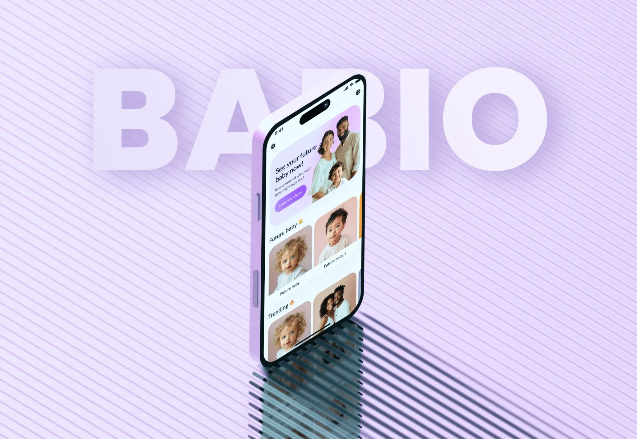 Baby Face AI app that generates future baby photos by merging partner photos – mobile app by Neon Apps