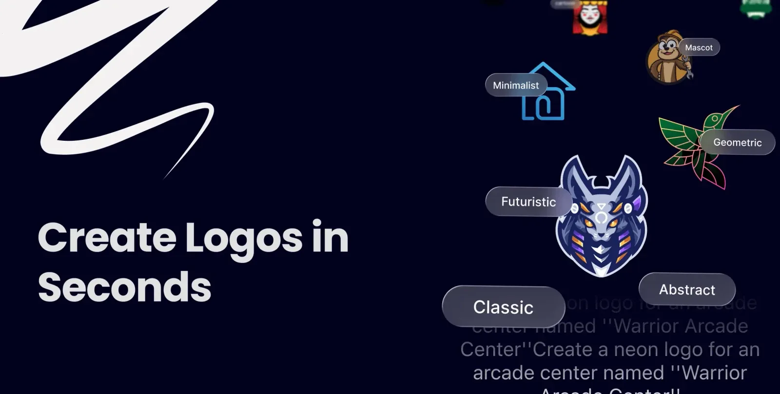 Brandly promotional banner showcasing the branding AI app concept with value proposition for users built by Neon Apps