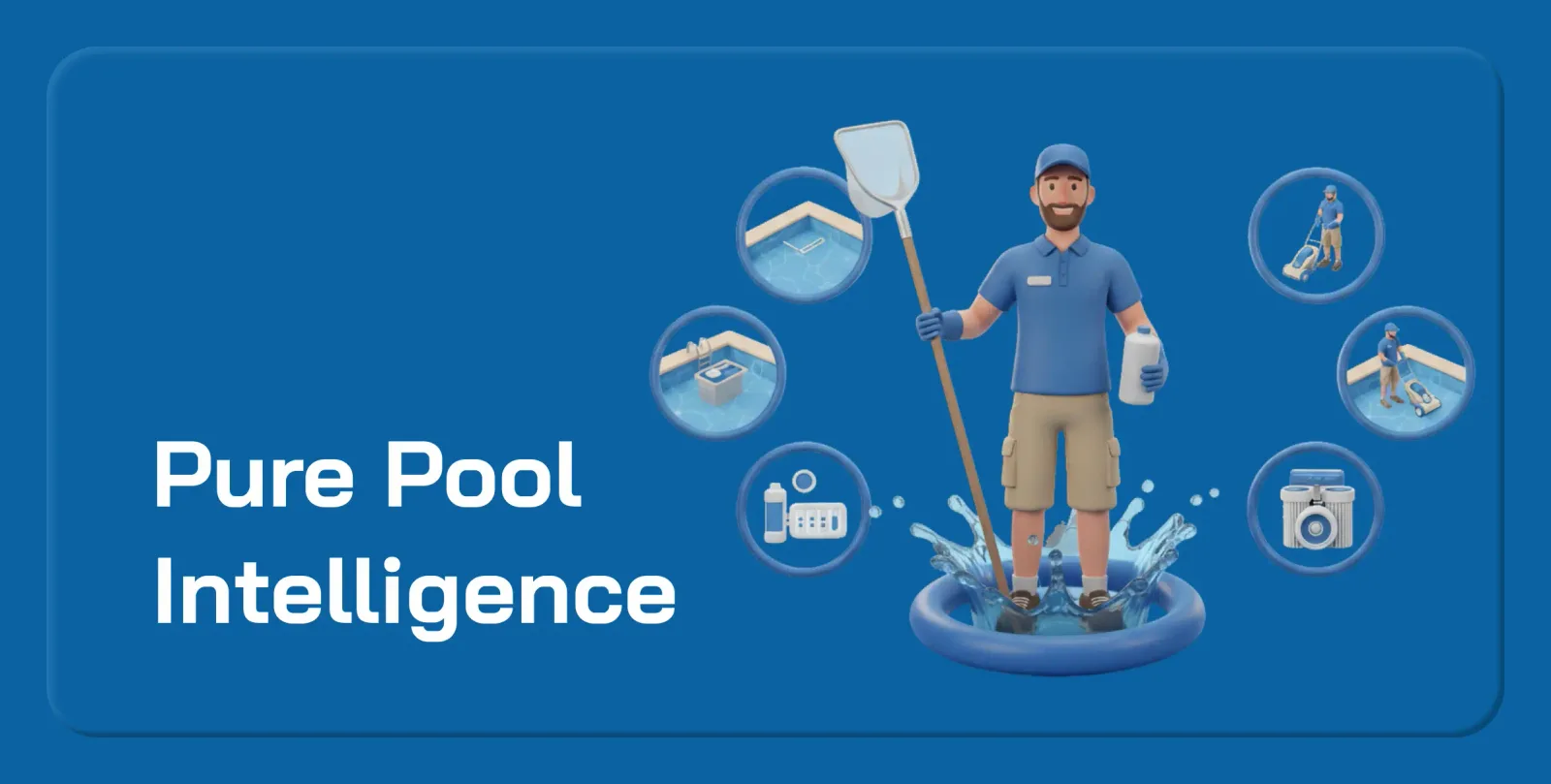 Havuzum Quardex promotional banner showcasing the pool management app concept with value proposition for users built by Neon Apps