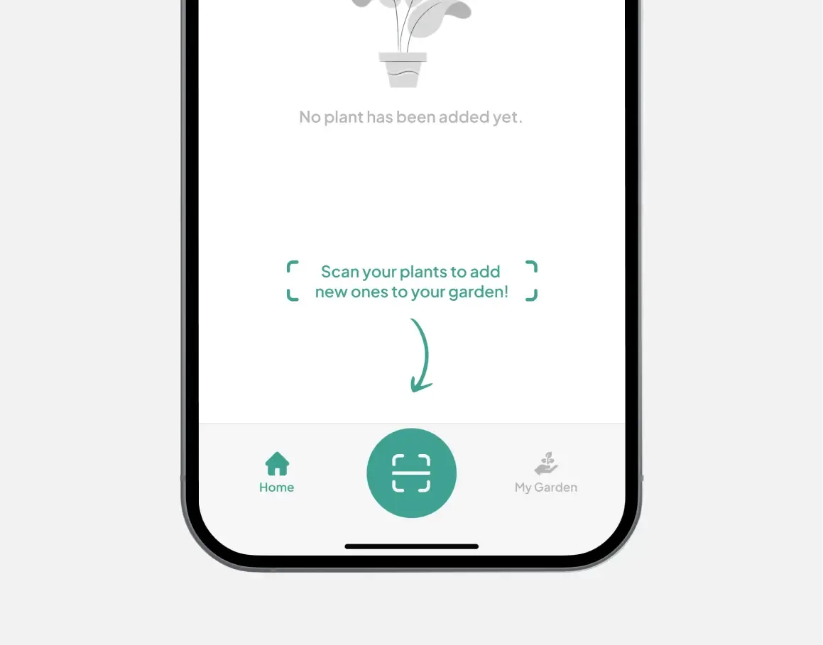 Plant Identifier detail or secondary feature screen displaying key plant AI functionality of the mobile app developed by Neon Apps