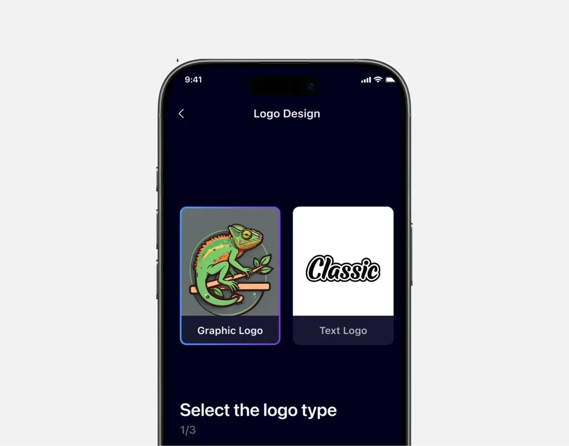 Brandly detail or secondary feature screen displaying key branding AI functionality of the mobile app developed by Neon Apps
