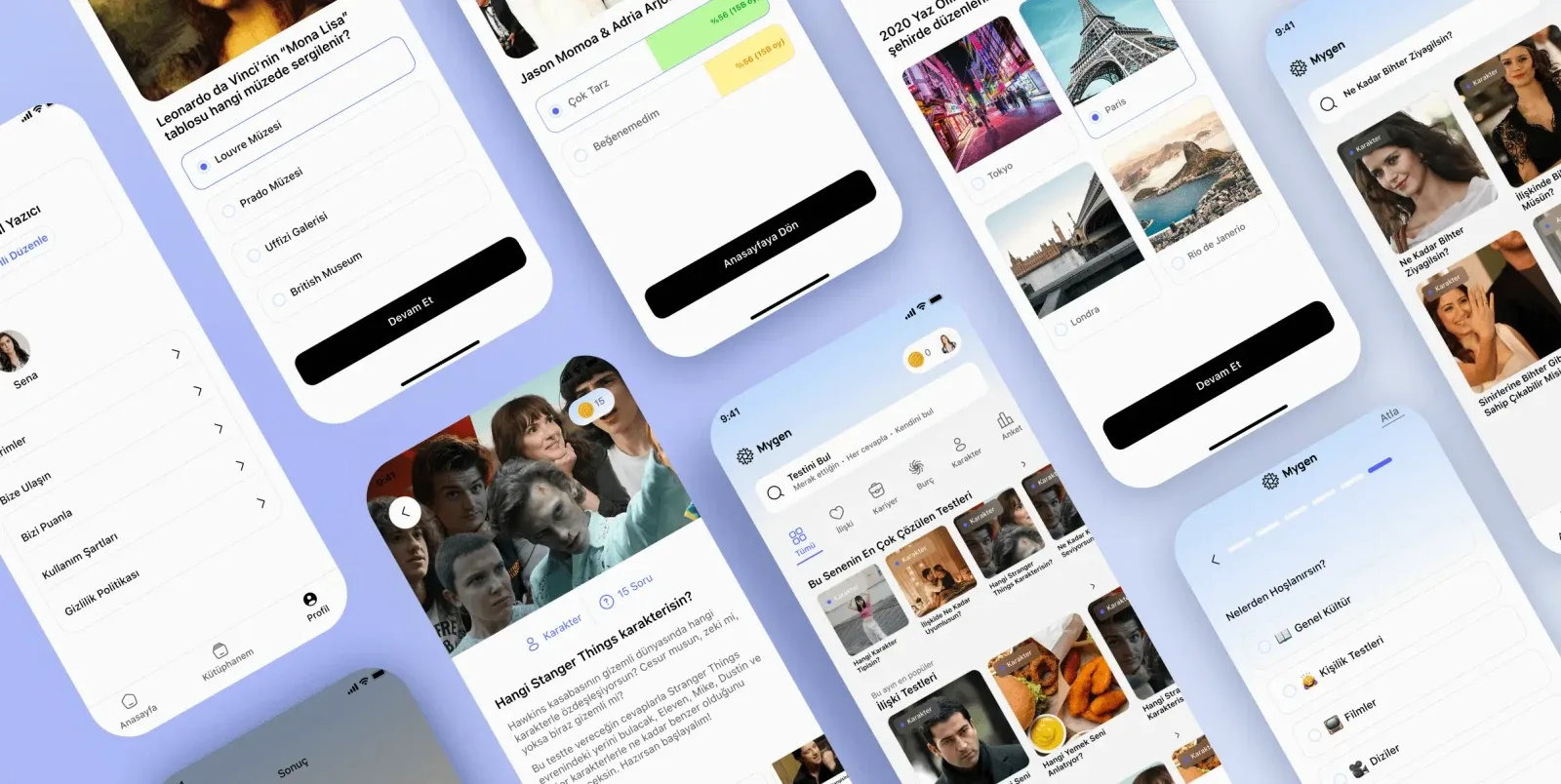 Mygen share screen on iPhone showing the result card and story-sized export ready to post.