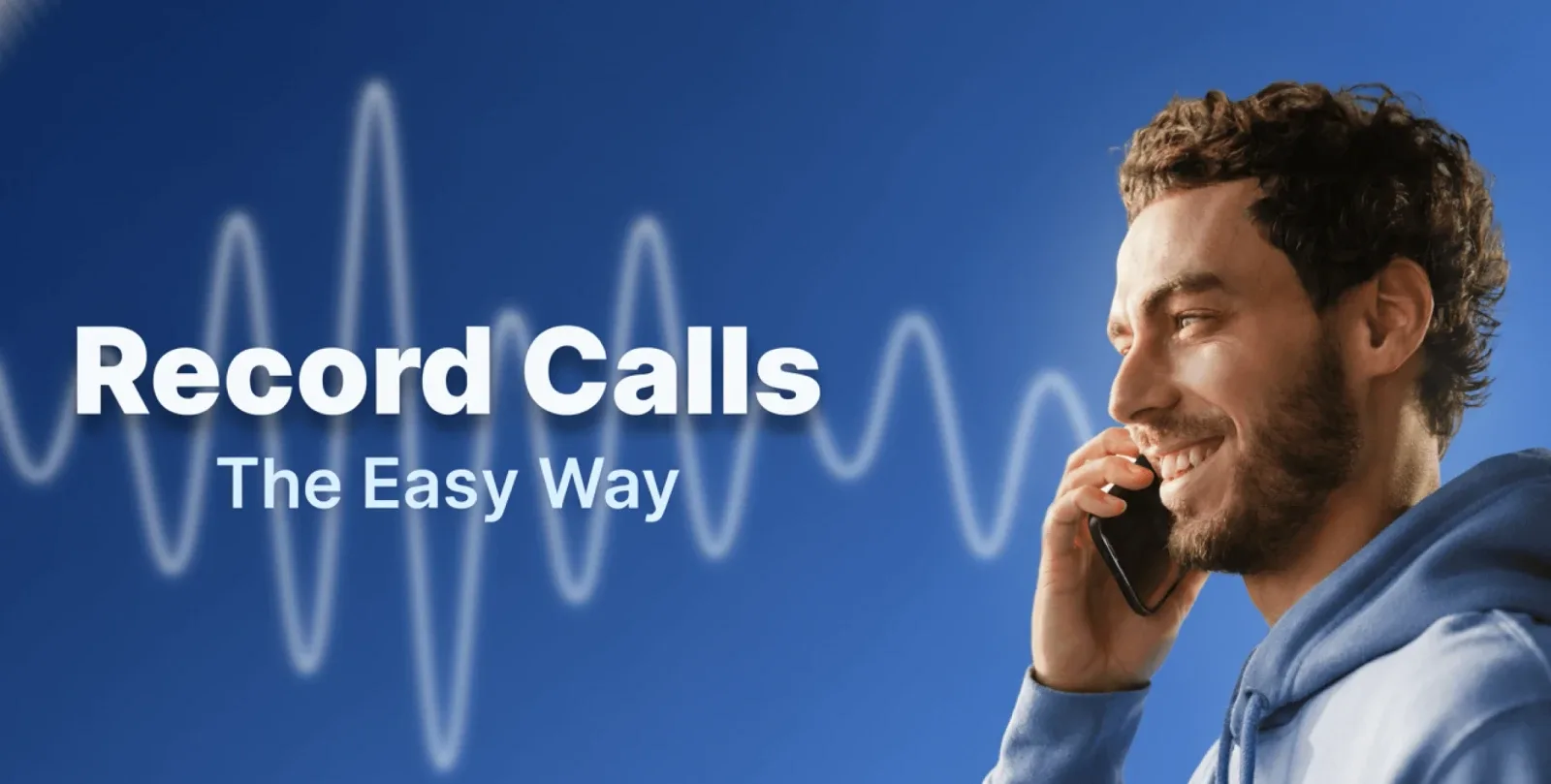 Taps Rec promotional banner showcasing the call management app concept with value proposition for users built by Neon Apps