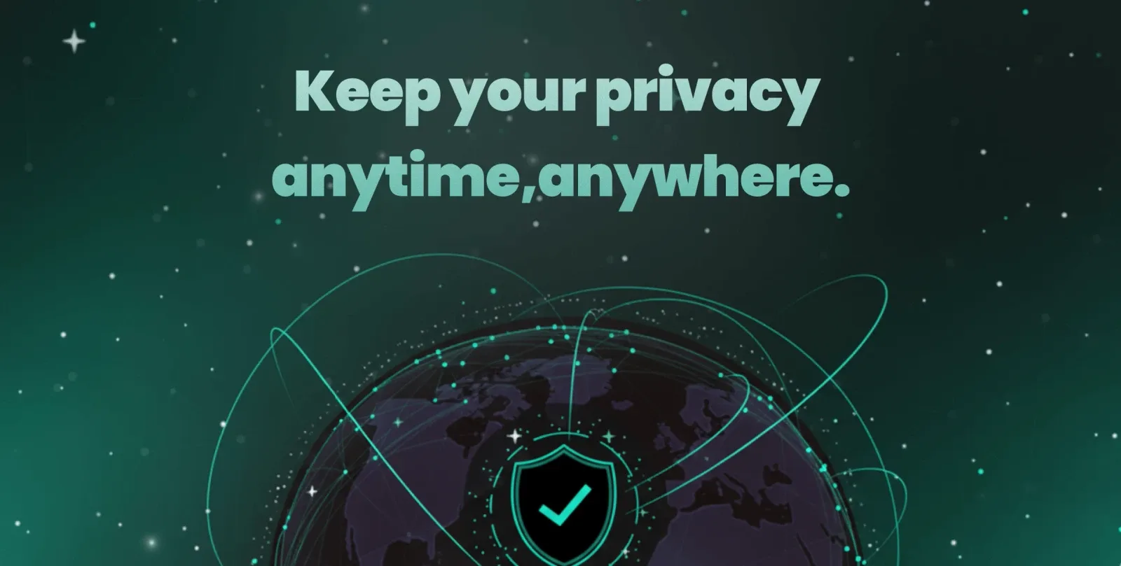 Cloak promotional banner showcasing the privacy security app concept with value proposition for users built by Neon Apps