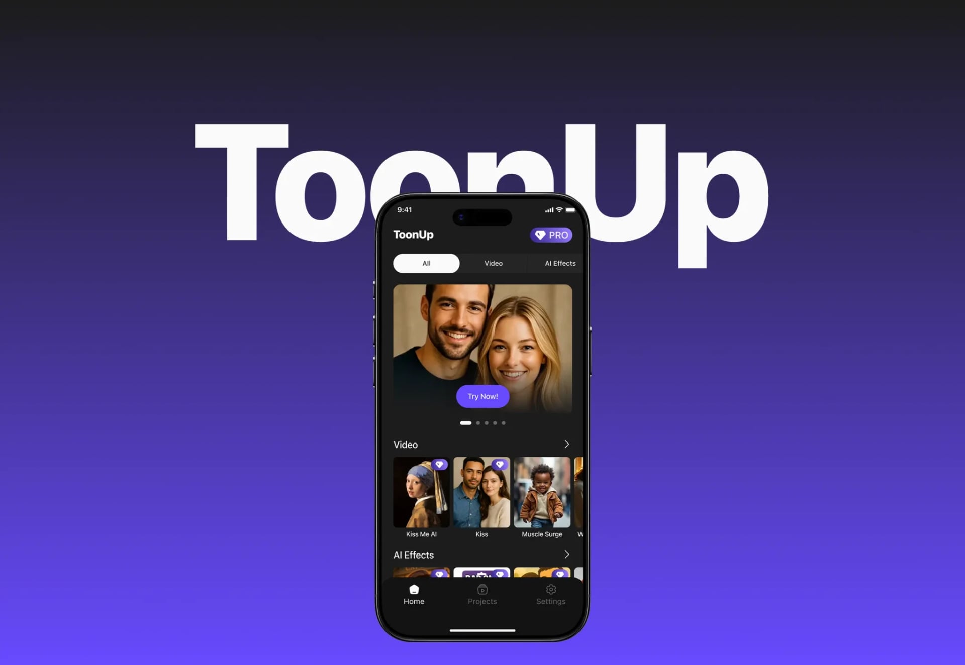 Toon Up AI app that transforms portraits into cartoon and anime styles – mobile app by Neon Apps