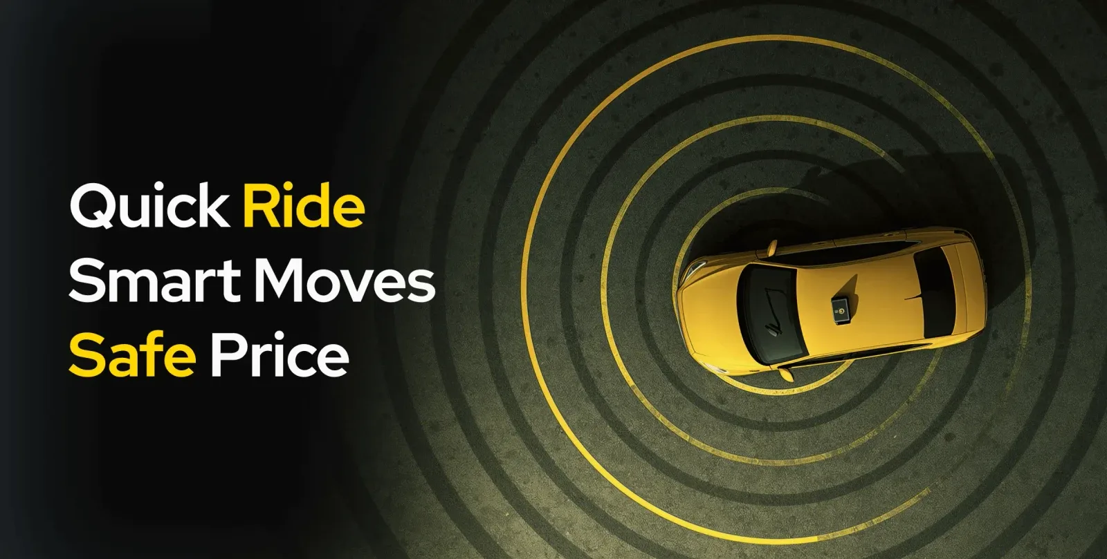 Kelebek promotional banner showcasing the transportation booking app concept with value proposition for users built by Neon Apps